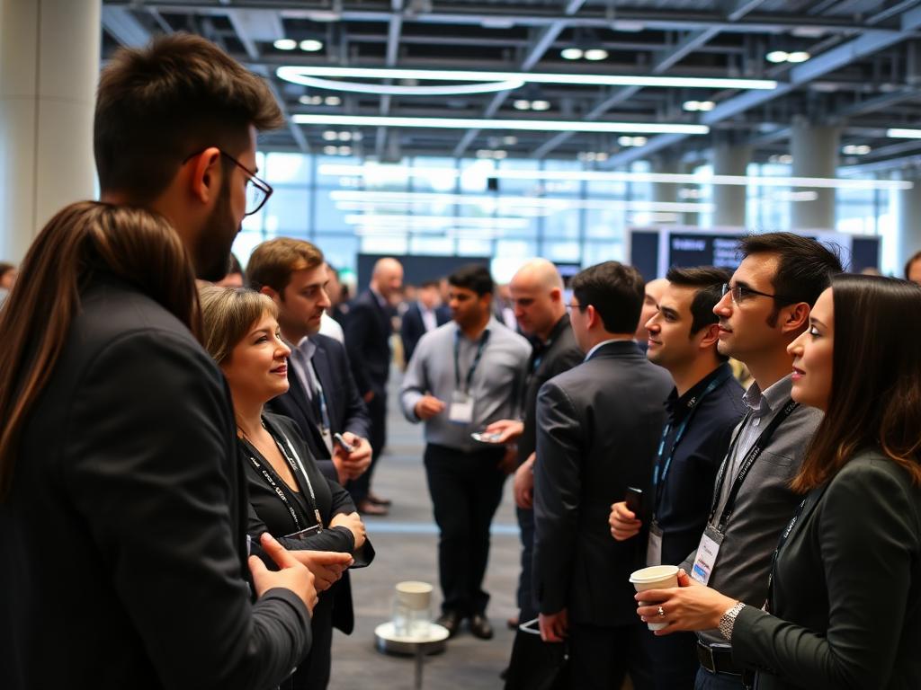 Networking on the exhibition floor