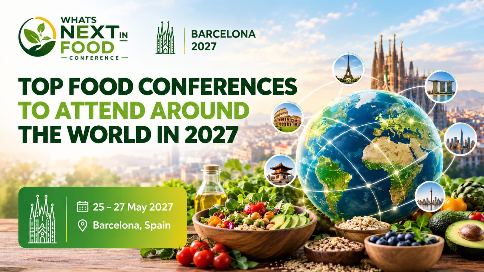 Top Food Conferences to Attend Around the World in 2027
